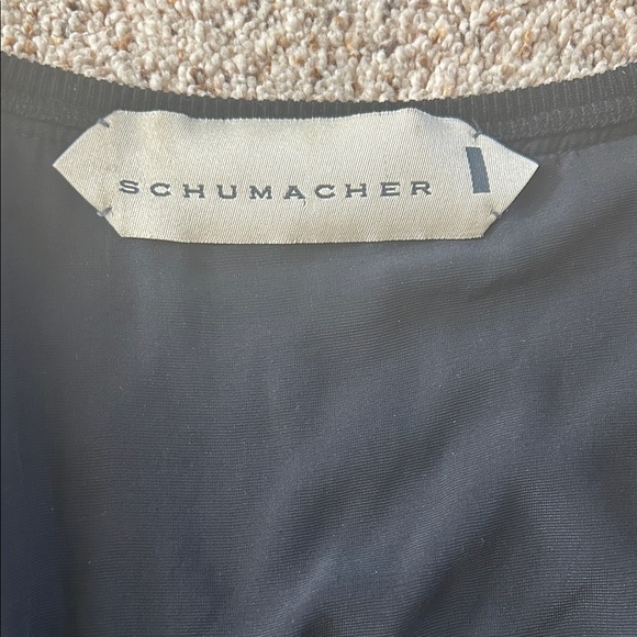 Schumacher Black Velvet Open Front Tie Sweater Cardigan Top **Size L** 🌺🌺 - Picture 4 of 5